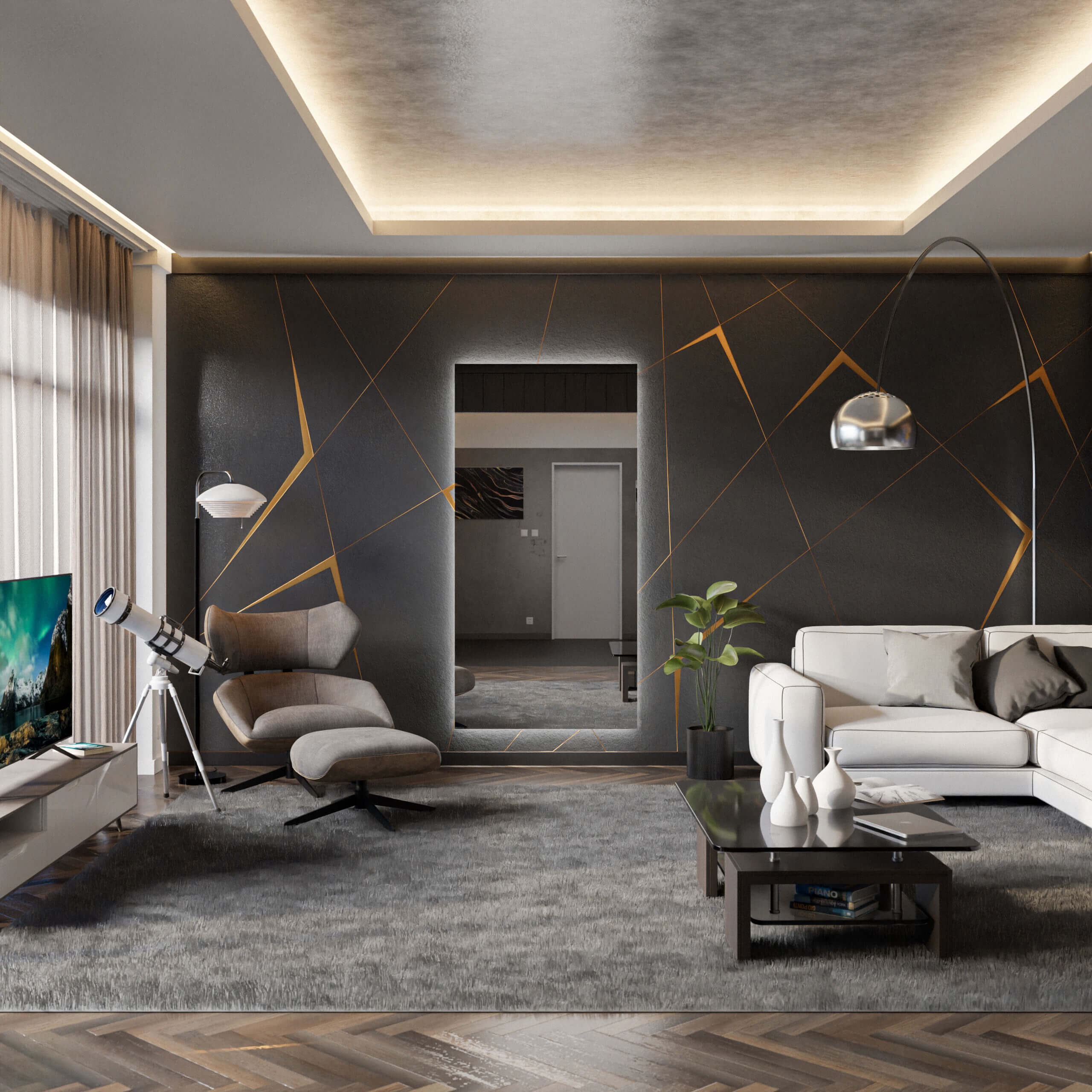 LED zrcadlo do předsíně DUBAI